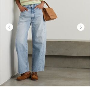 MOTHER The Full-Pipe Flood high-rise tapered jeans